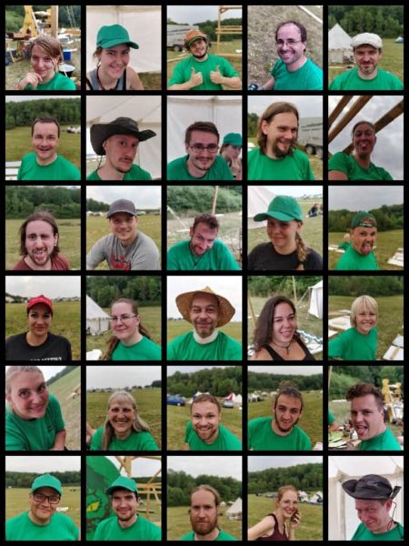 Gruppenbild der Aufbauhelfer